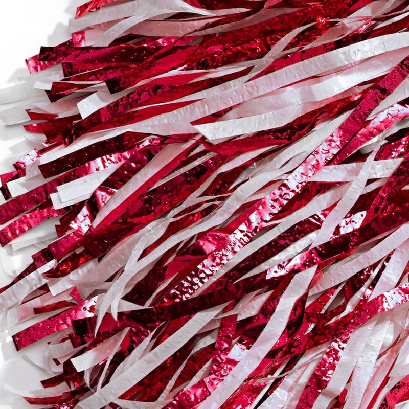 Anderson's Metallic Foil Textured School Spirit Shakers, Cheerleader Pom Poms, Football, Basketball, Homecoming Squad, Team, Party, Dance, Club, Performance, Fan Celebration Pack of 10 - Image 4